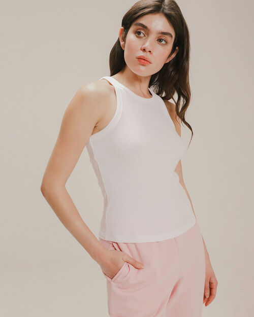 Playera De Rib Sin Mangas